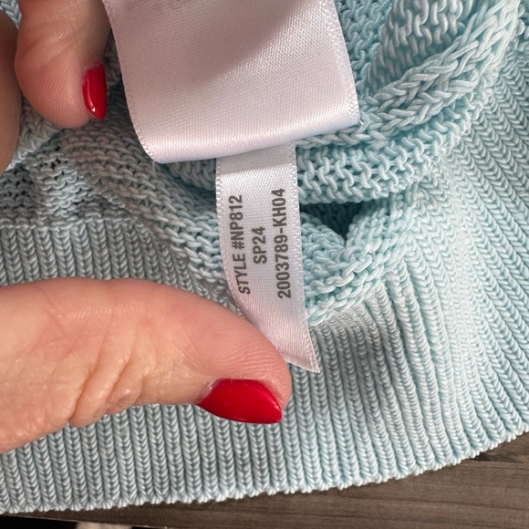 Madewell Women's Soft Blue Crew Neck Sweater - Picture 5 of 8